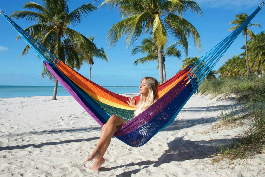 How to hang a Mayan Hammock almost any where.