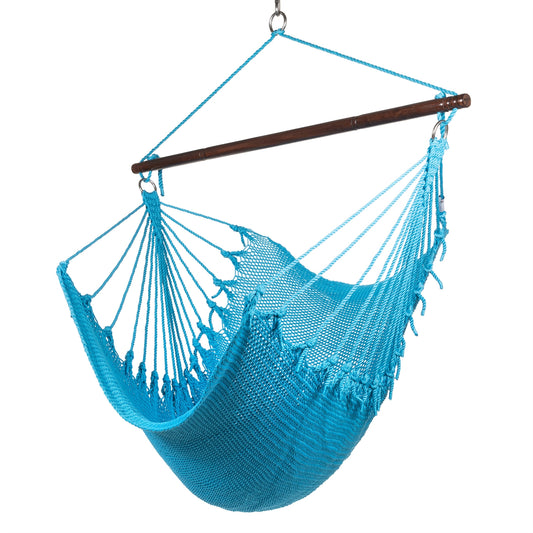 Jumbo Caribbean Hammock Chair Light Blue