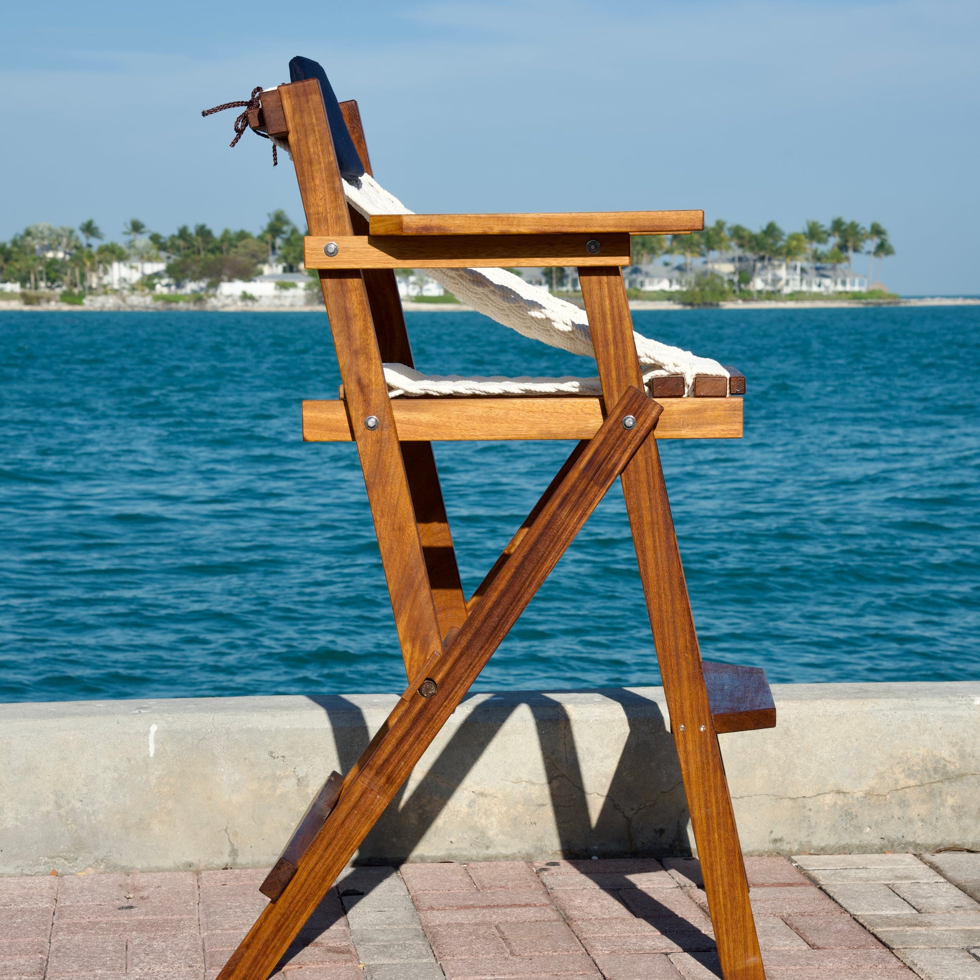 a bar stool at mallory square in key west