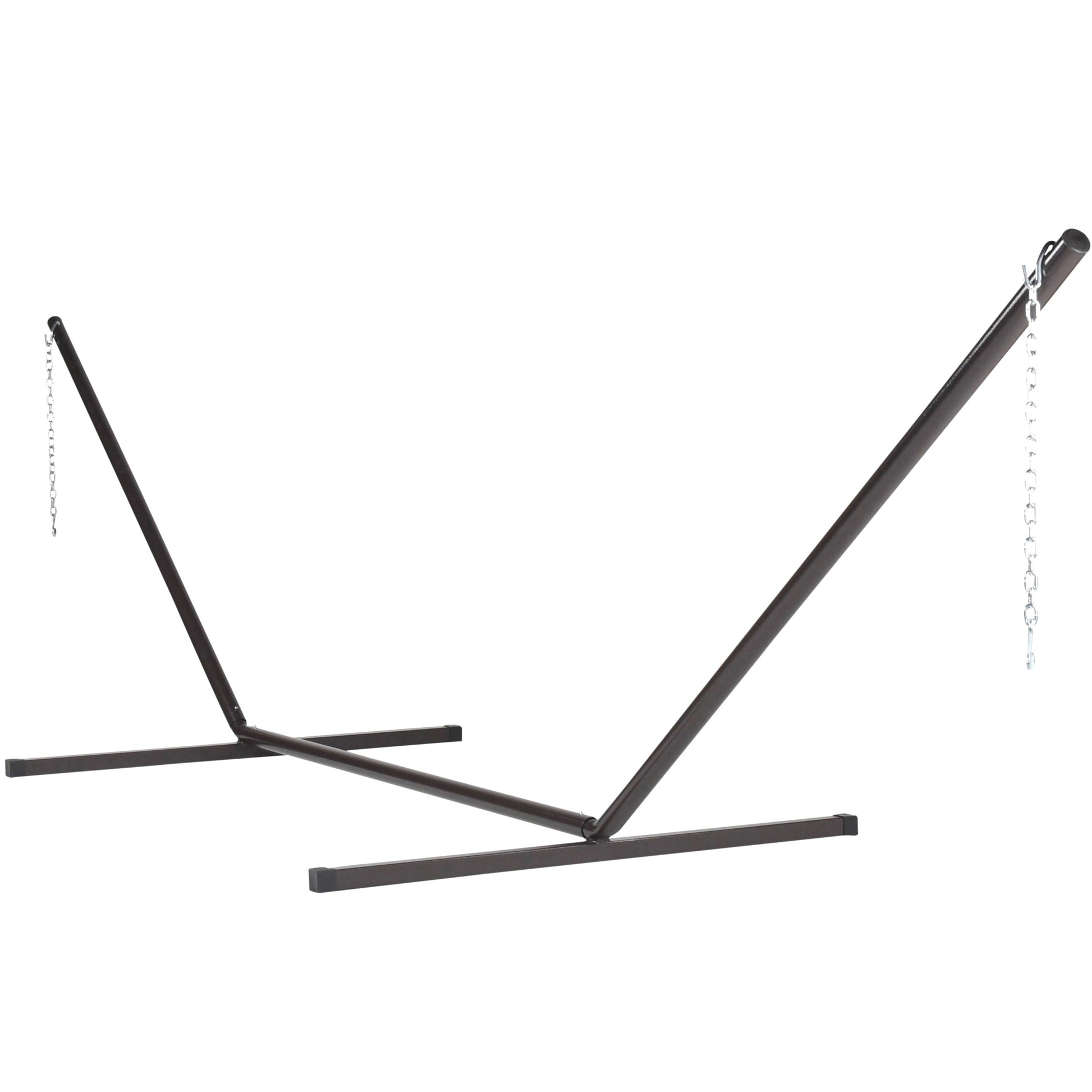 mocha metal hammock stand