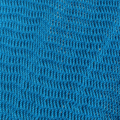 Close-up of the micro-weave polyester bed of the Light Blue Double Caribbean Hammock