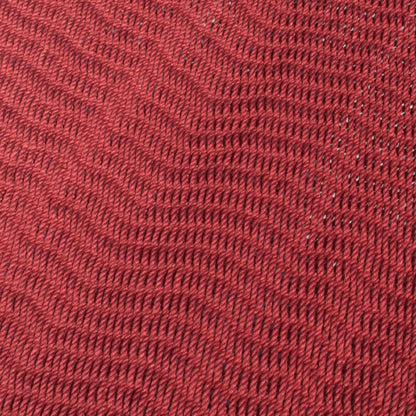 Close-up of the micro-weave polyester bed of the Red Double Caribbean Hammock
