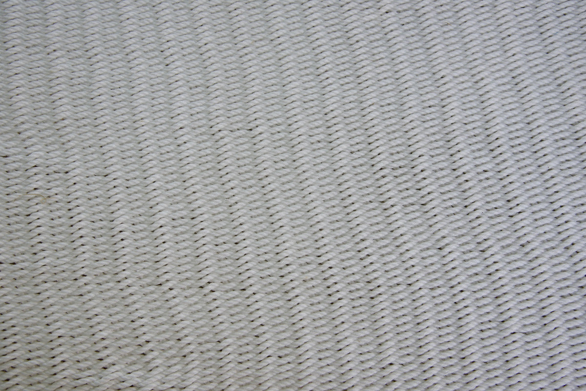 Close-up of the micro-weave polyester bed of the White Double Caribbean Hammock