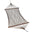 Island Escape hammock in mocha, hand-woven open-weave polyester rope with hardwood spreader bars, on a white background