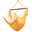 Island Haven hammock chair in yellow, hand-woven poly cord with a dark hardwood spreader bar and tasseled ends, on a white background