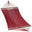 Island Oasis hammock in red, hand-woven polyester micro-weave with hardwood spreader bars, on a white background
