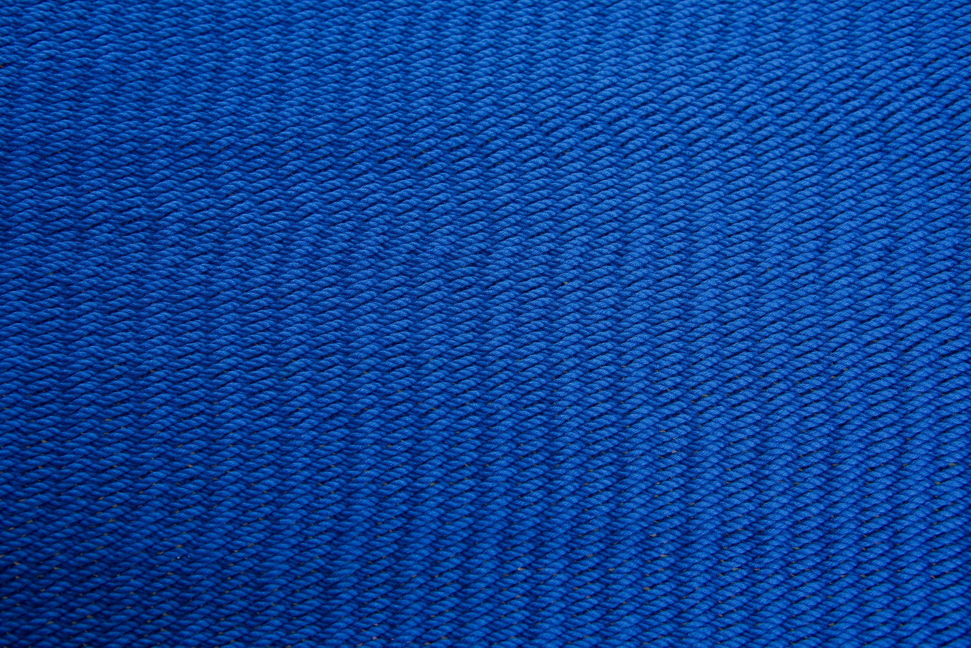 Close-up of the micro-weave polyester bed of the Dark Blue Jumbo Caribbean Hammock