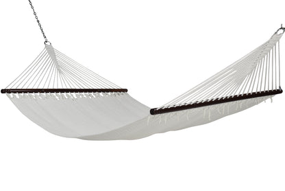 Jumbo Caribbean Hammock White and Wood Arc Hammock Stand