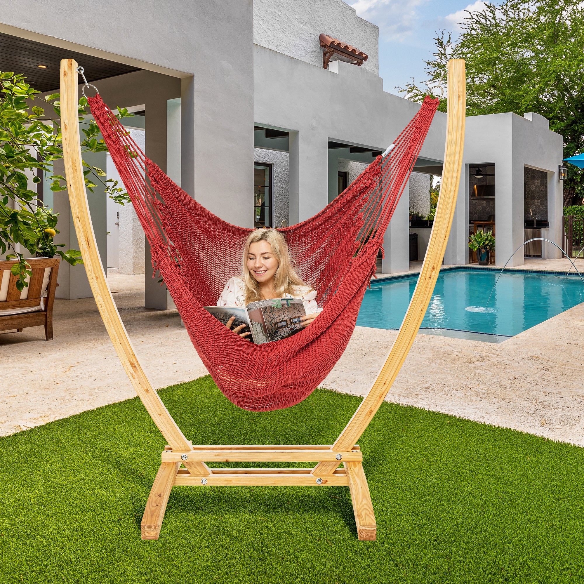 Caribbean Hammock chair recliner with stand – kwhammocks