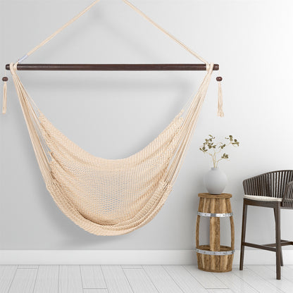 Large Caribbean Hammock Chair CREAM